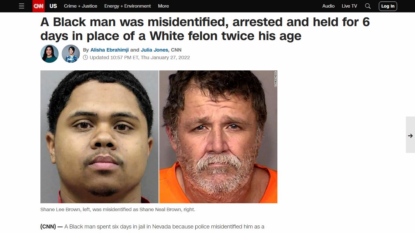 A Black man was misidentified, arrested and held for six days in ... - CNN